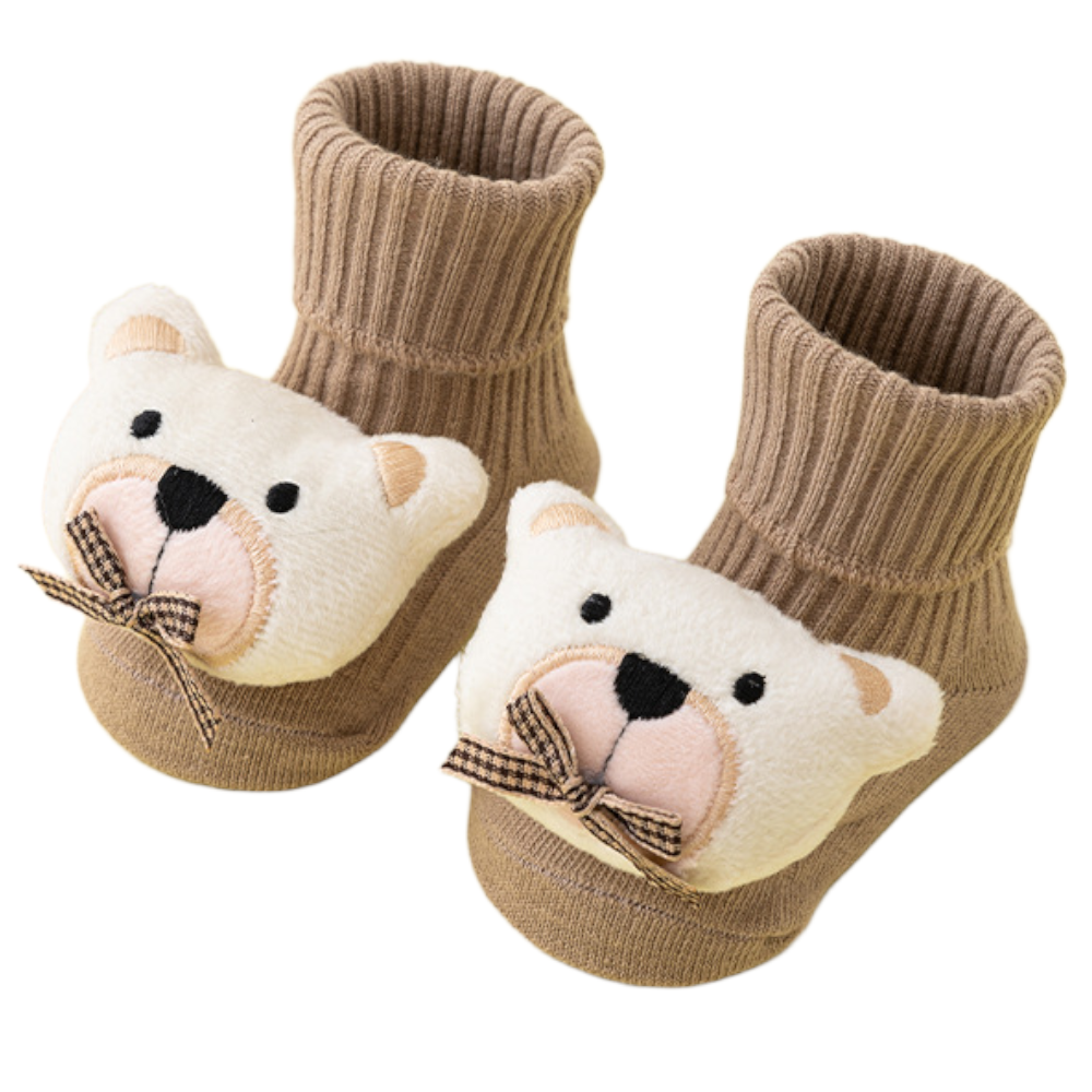 Baby Non-Slip Cotton Socks – Cartoon Soft Toddler Crew Socks for Boys & Girls