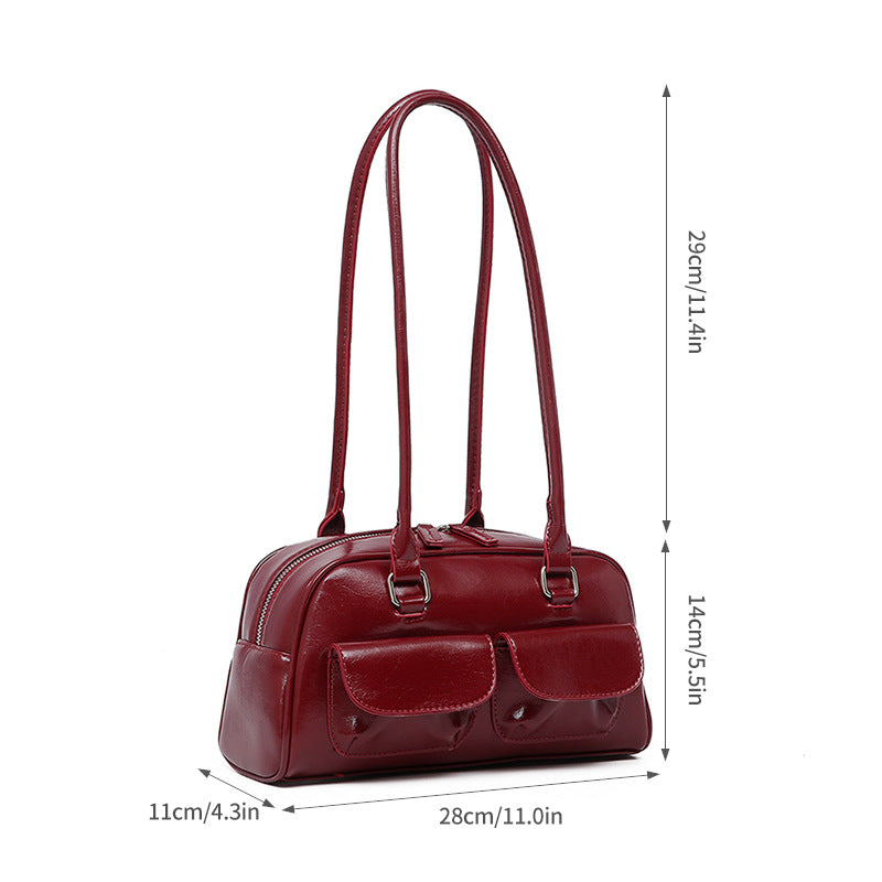 Retro Casual Shoulder & Handbag – Spacious Daily School & Work Bag
