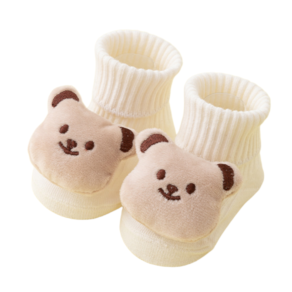 Baby Non-Slip Cotton Socks – Cartoon Soft Toddler Crew Socks for Boys & Girls