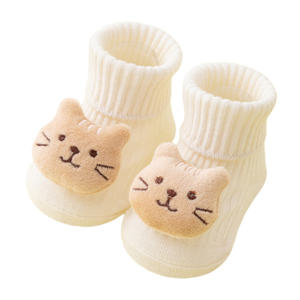 Baby Non-Slip Cotton Socks – Cartoon Soft Toddler Crew Socks for Boys & Girls