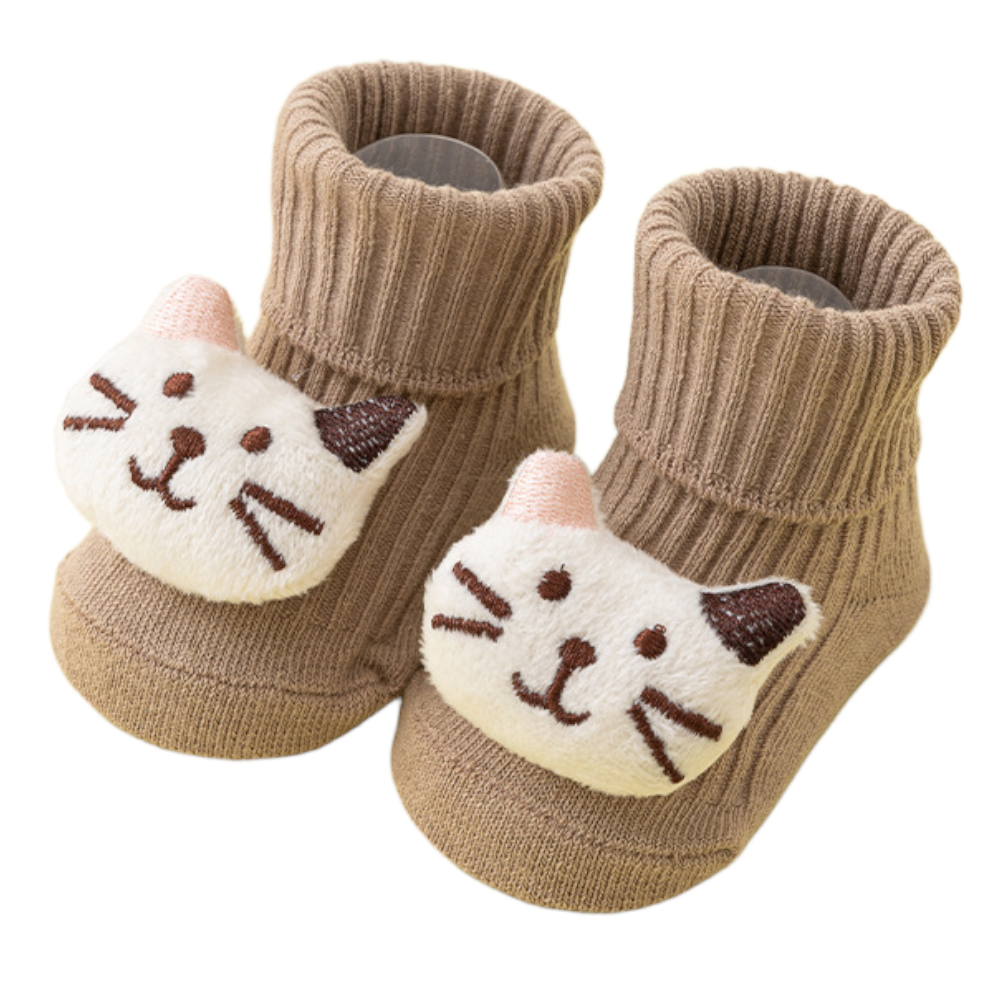 Baby Non-Slip Cotton Socks – Cartoon Soft Toddler Crew Socks for Boys & Girls