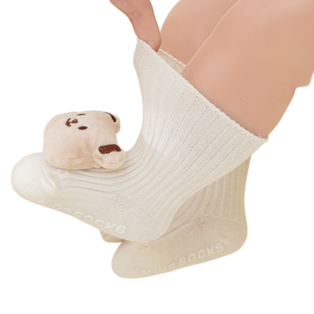 Baby Non-Slip Cotton Socks – Cartoon Soft Toddler Crew Socks for Boys & Girls