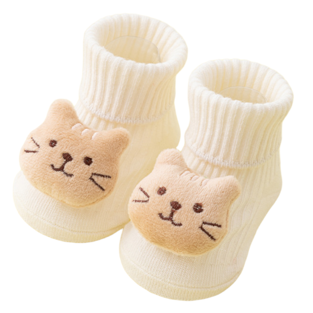 Baby Non-Slip Cotton Socks – Cartoon Soft Toddler Crew Socks for Boys & Girls
