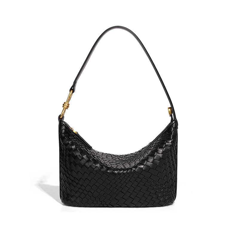 Handwoven Leather Shoulder Box Bag