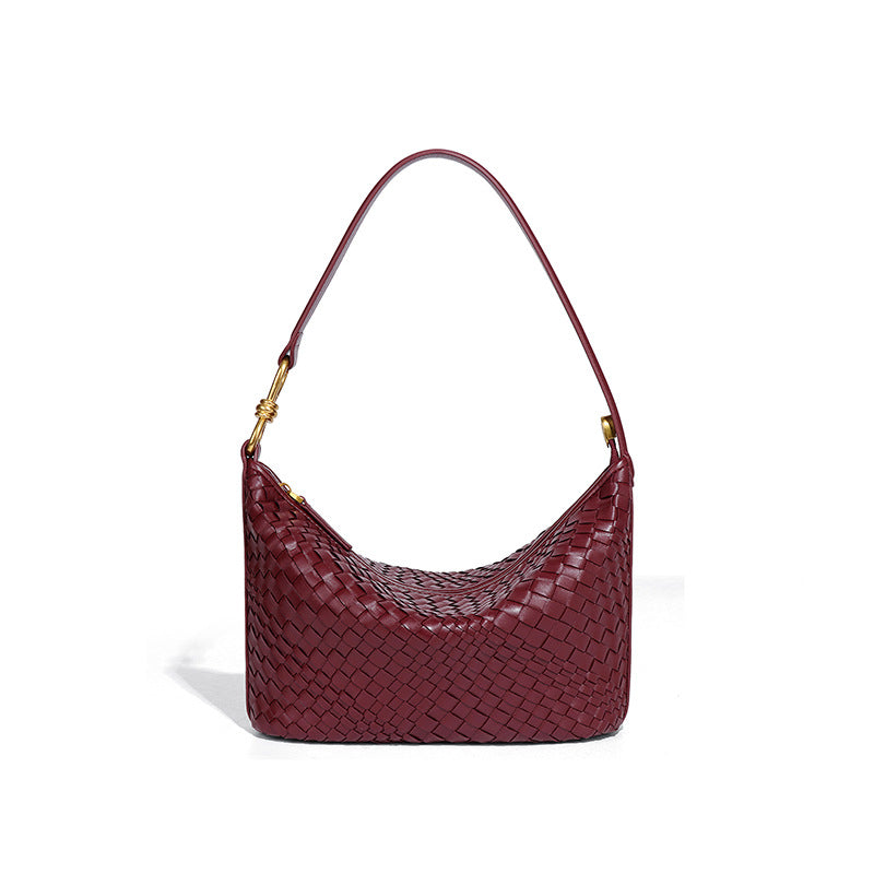 Handwoven Leather Shoulder Box Bag