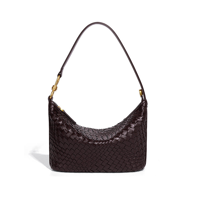 Handwoven Leather Shoulder Box Bag