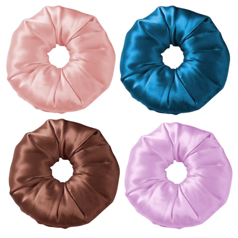 Luxury 7cm 19 Momme Mulberry Silk Scrunchies – Soft & Gentle Hair Ties