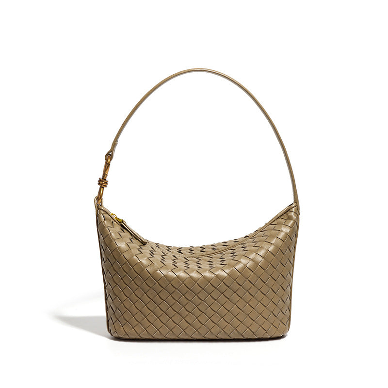 Handwoven Leather Shoulder Box Bag