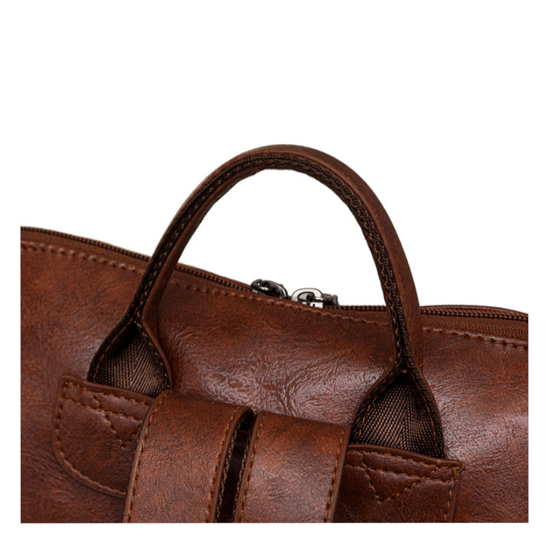 Women’s Multi-Function Vegan Leather Backpack - Retro Style Shoulder & Crossbody Bag