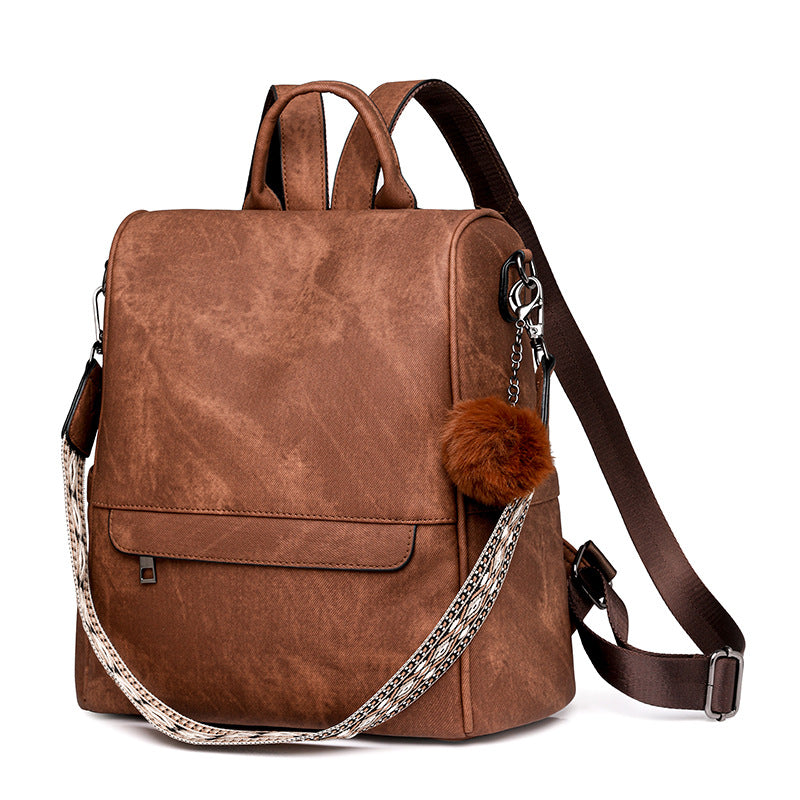 Trendy Vegan Leather Multi-Function Backpack – Stylish & Spacious for Women