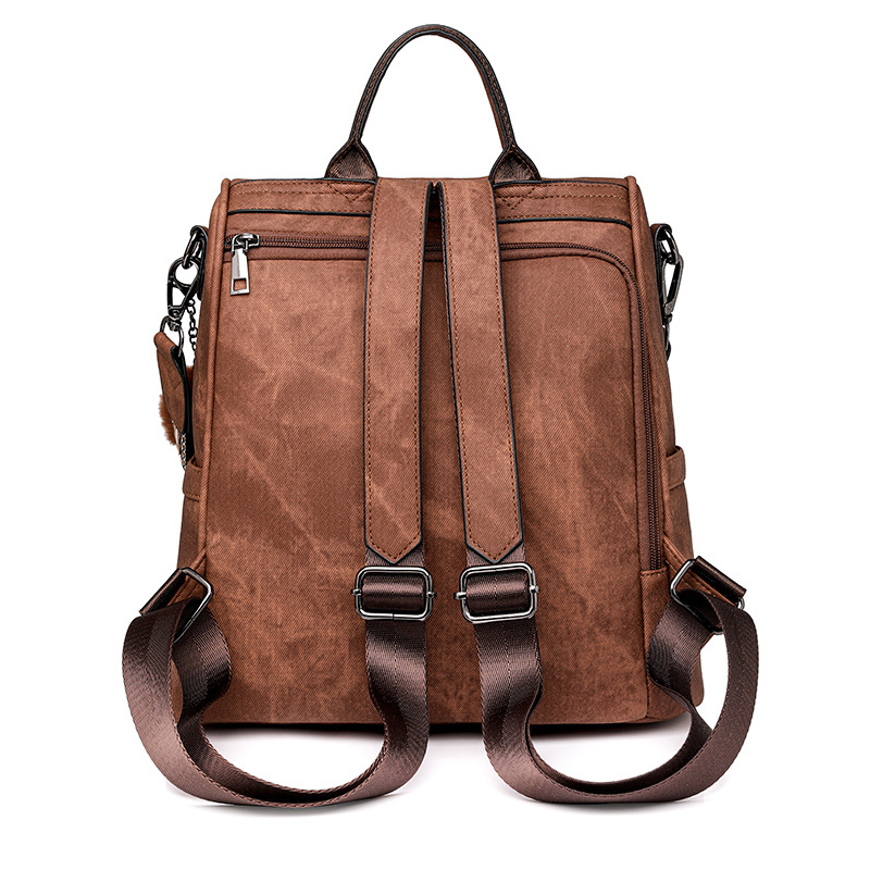 Trendy Vegan Leather Multi-Function Backpack – Stylish & Spacious for Women