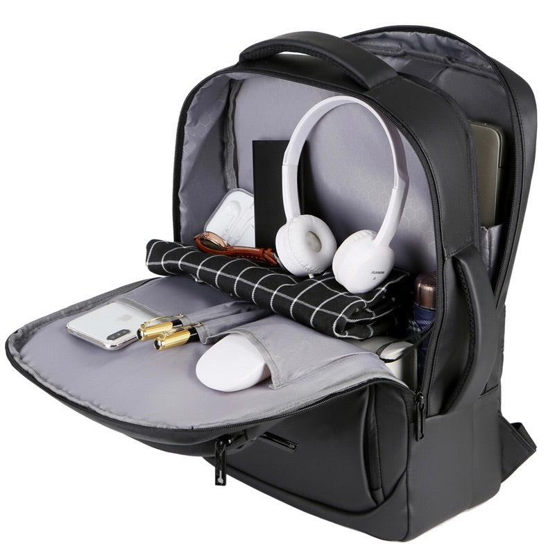 Professional Laptop & Travel Backpack for Men – Waterproof, Spacious & USB Charging Port