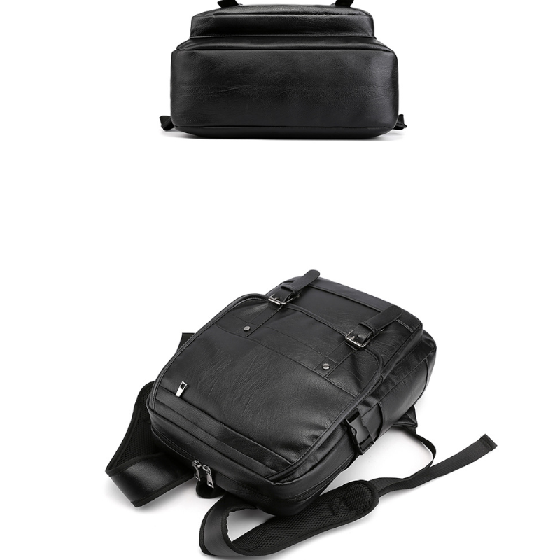 Elegant Vegan Leather Laptop Backpack – Business, Travel & Daily Use for Men