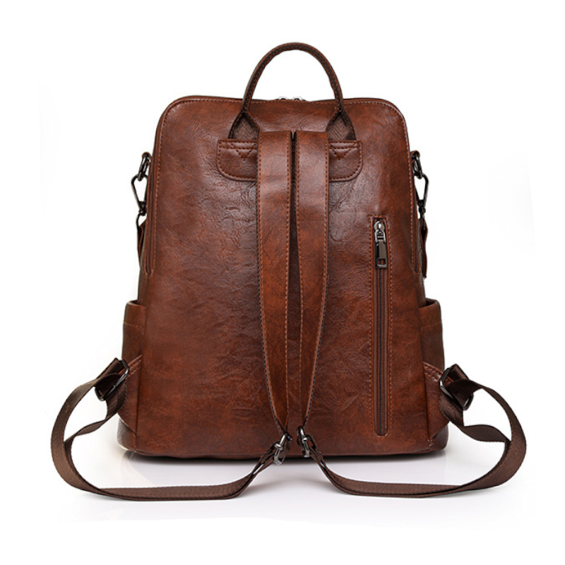 Women’s Multi-Function Vegan Leather Backpack - Retro Style Shoulder & Crossbody Bag