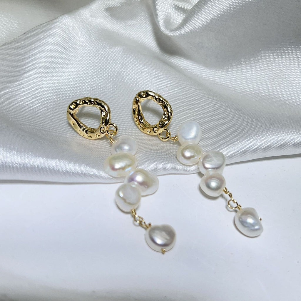 Baroque Freshwater Pearl Drop Earrings
