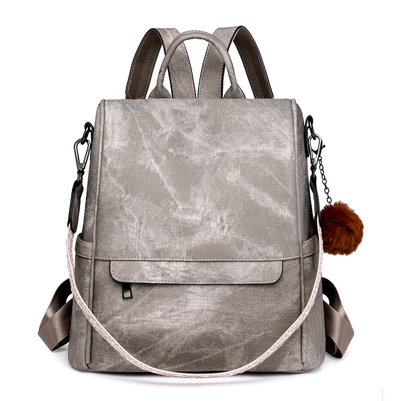 Trendy Vegan Leather Multi-Function Backpack – Stylish & Spacious for Women