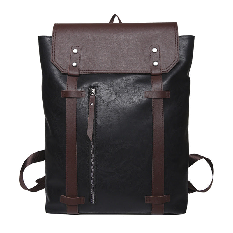 Retro-Inspired Vegan Leather Backpack – Trendy & Functional for Daily Use