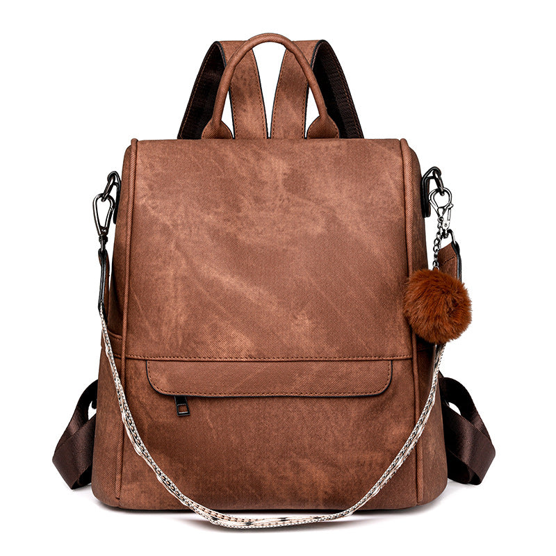 Trendy Vegan Leather Multi-Function Backpack – Stylish & Spacious for Women