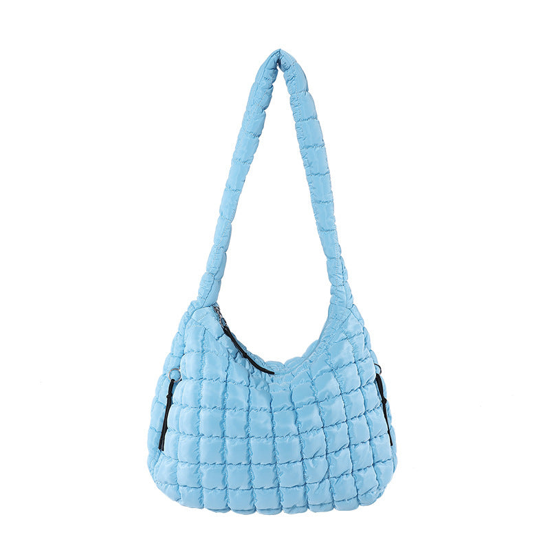 Casual Large-Capacity Soft Bubble Bag 2025 New Trendy Versatile Shoulder & Crossbody Tote Bag