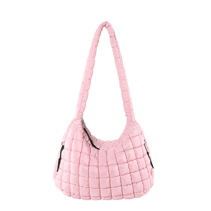 Casual Large-Capacity Soft Bubble Bag 2025 New Trendy Versatile Shoulder & Crossbody Tote Bag