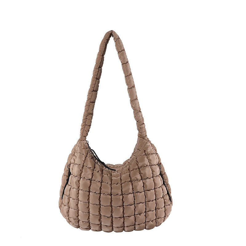 Casual Large-Capacity Soft Bubble Bag 2025 New Trendy Versatile Shoulder & Crossbody Tote Bag