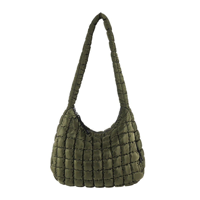 Casual Large-Capacity Soft Bubble Bag 2025 New Trendy Versatile Shoulder & Crossbody Tote Bag