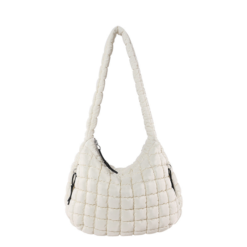 Casual Large-Capacity Soft Bubble Bag 2025 New Trendy Versatile Shoulder & Crossbody Tote Bag