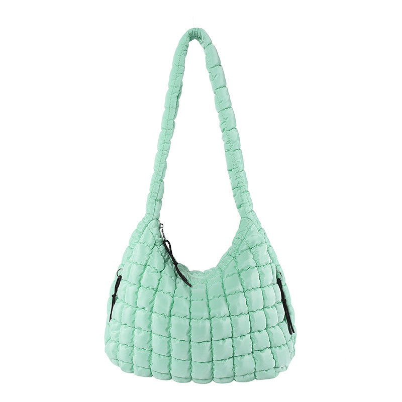 Casual Large-Capacity Soft Bubble Bag 2025 New Trendy Versatile Shoulder & Crossbody Tote Bag