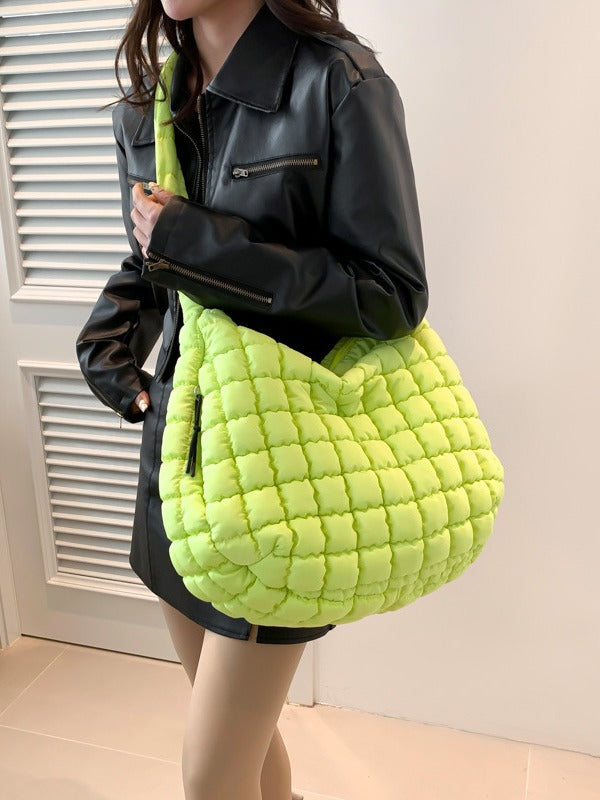 Casual Large-Capacity Soft Bubble Bag 2025 New Trendy Versatile Shoulder & Crossbody Tote Bag