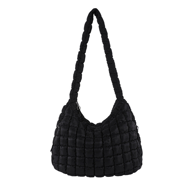 Casual Large-Capacity Soft Bubble Bag 2025 New Trendy Versatile Shoulder & Crossbody Tote Bag