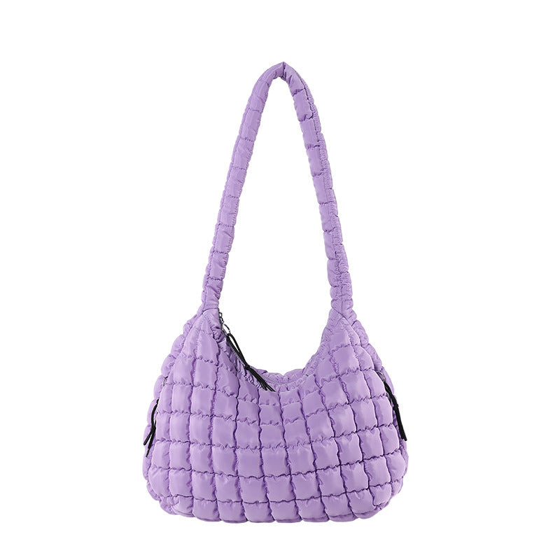 Casual Large-Capacity Soft Bubble Bag 2025 New Trendy Versatile Shoulder & Crossbody Tote Bag