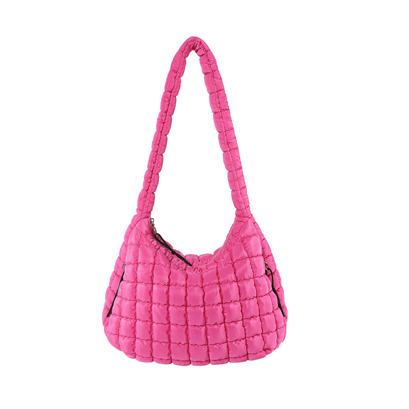 Casual Large-Capacity Soft Bubble Bag 2025 New Trendy Versatile Shoulder & Crossbody Tote Bag