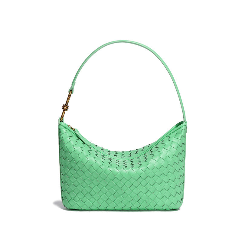 Handwoven Leather Shoulder Box Bag